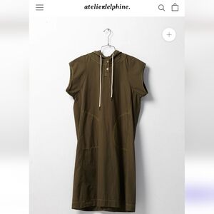 Oversized Small Cotton Hunter Green Atelier Delphine  Ghent Dress